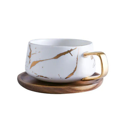 Marble Gold Inlay Coffee Gold Mugs