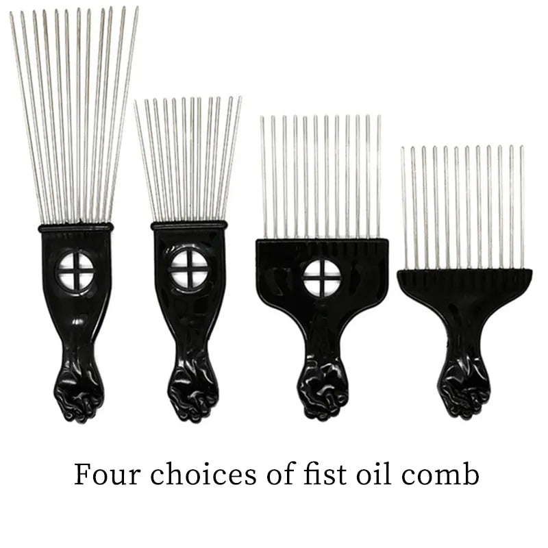 Metal Afro Pick Comb